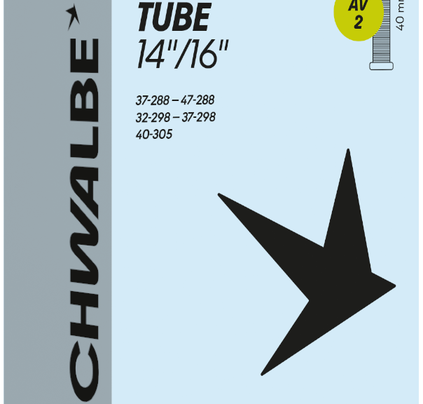 Binnenband Schwalbe AV2 14"/16" 32/47-288/305 - 40mm ventiel
