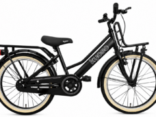 Kinderfiets Kyoso Blossom Classic 20 inch met remnaaf - mat zwart / roze
