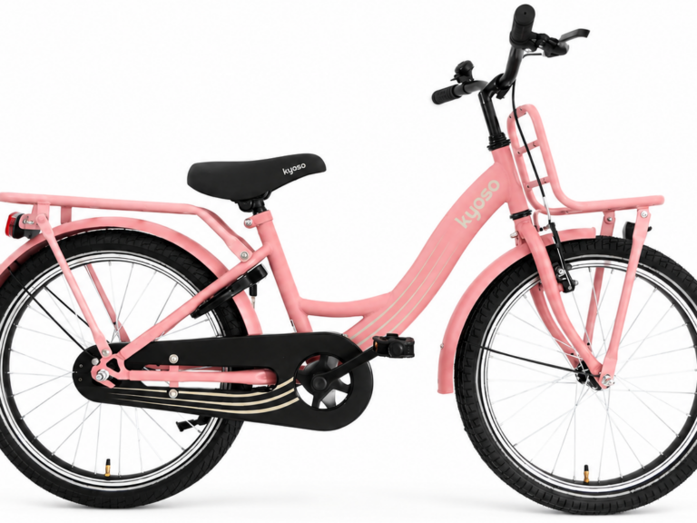 Kinderfiets Kyoso Blossom Mauve 20 inch met remnaaf - mat roze