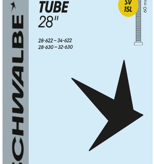 Binnenband Schwalbe Tube SV15L 28" / 28-32/34-622/630mm   60mm ventiel