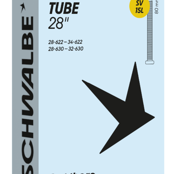 Binnenband Schwalbe SV15L 28/34-622/630 - 80mm ventiel