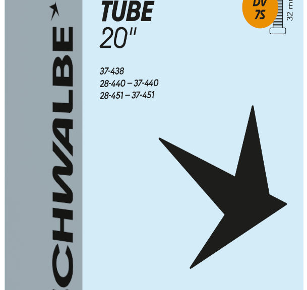 Binnenband Schwalbe DV7S 20" / 28-37-438/451mm - 32mm ventiel