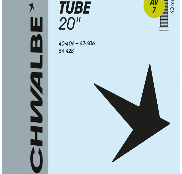 Binnenband Schwalbe AV7 20" 40/62-406 - 40mm ventiel