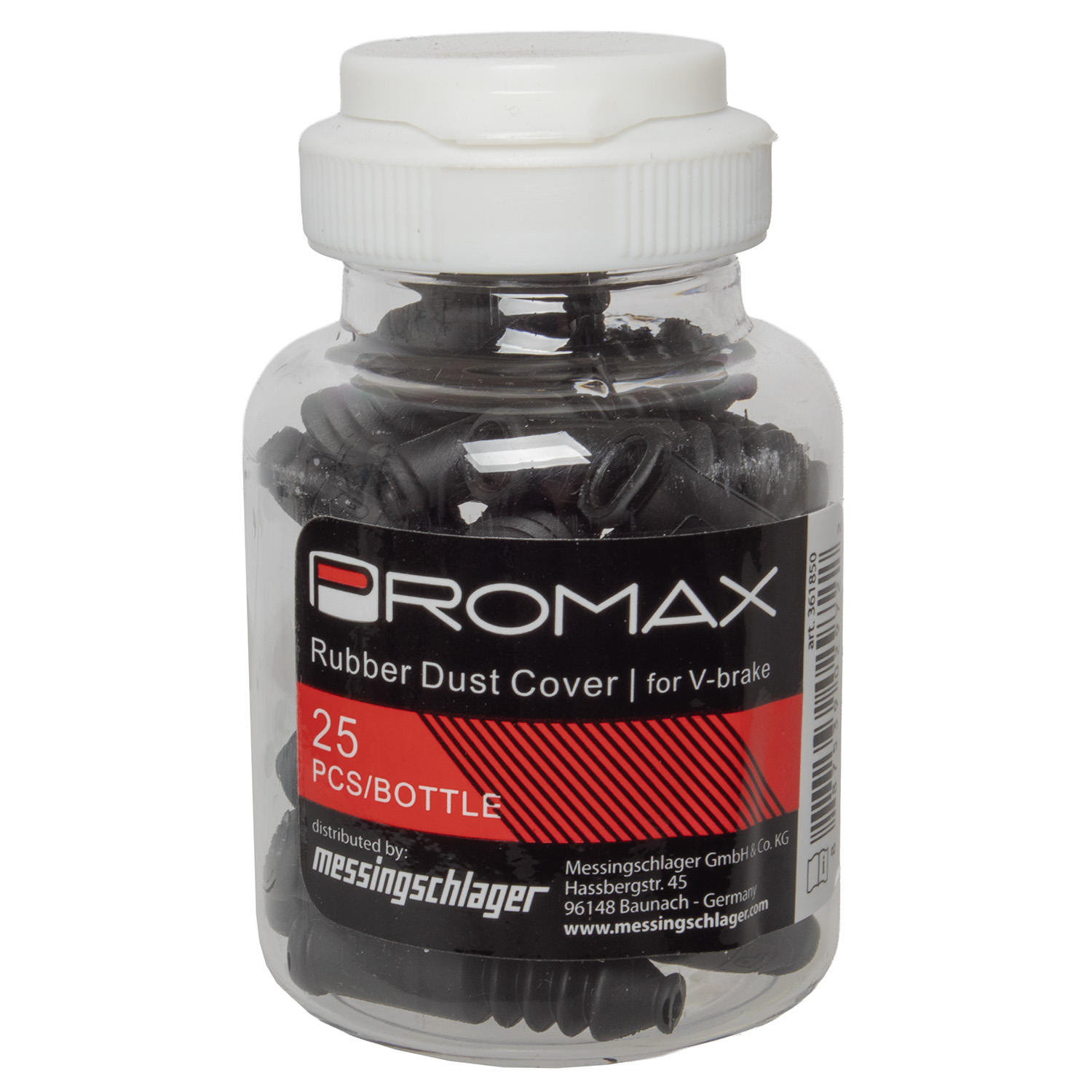 V-brake harmonicarubber Promax - 25 stuks - Afbeelding 2
