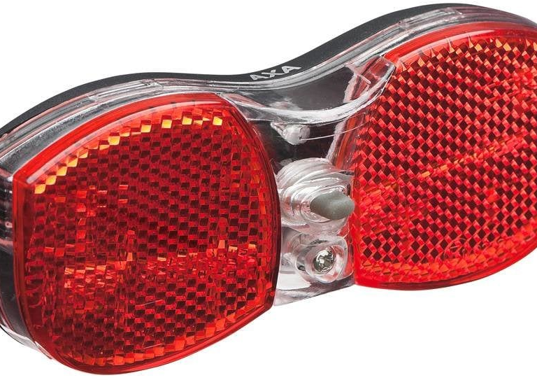Dragerachterlicht Axa City Rear op batterijen 80 mm bevestiging (op kaart)