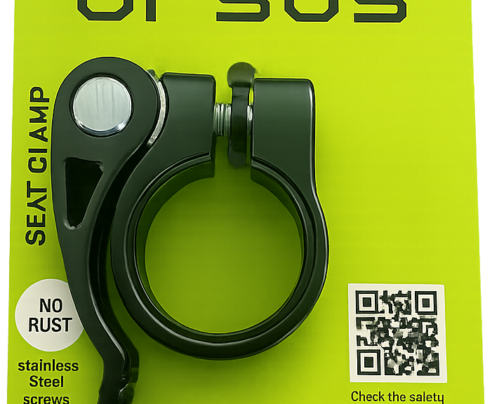 Zadelpenklem met snelspanner Ursus ø34.9 mm aluminium - zwart