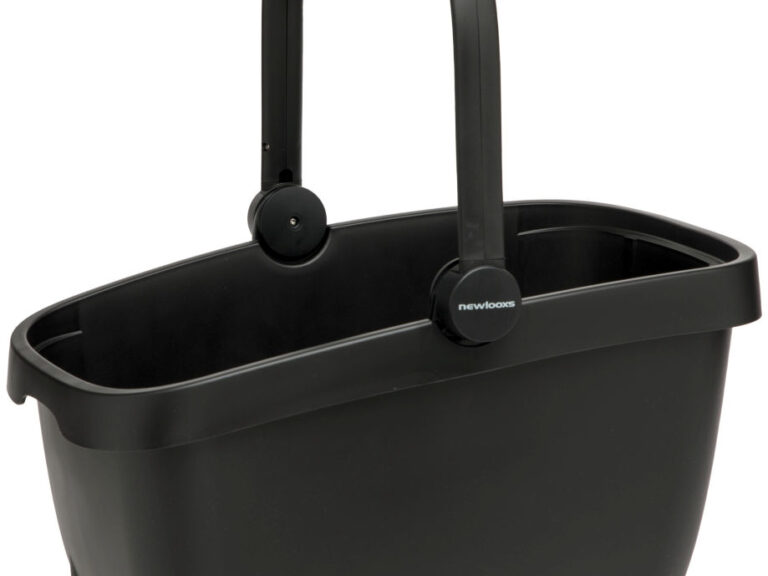 Gerecyclede (honden)fietsmand New Looxs Clipper MIK 28 liter - 49 x 37 x 29 cm - zwart