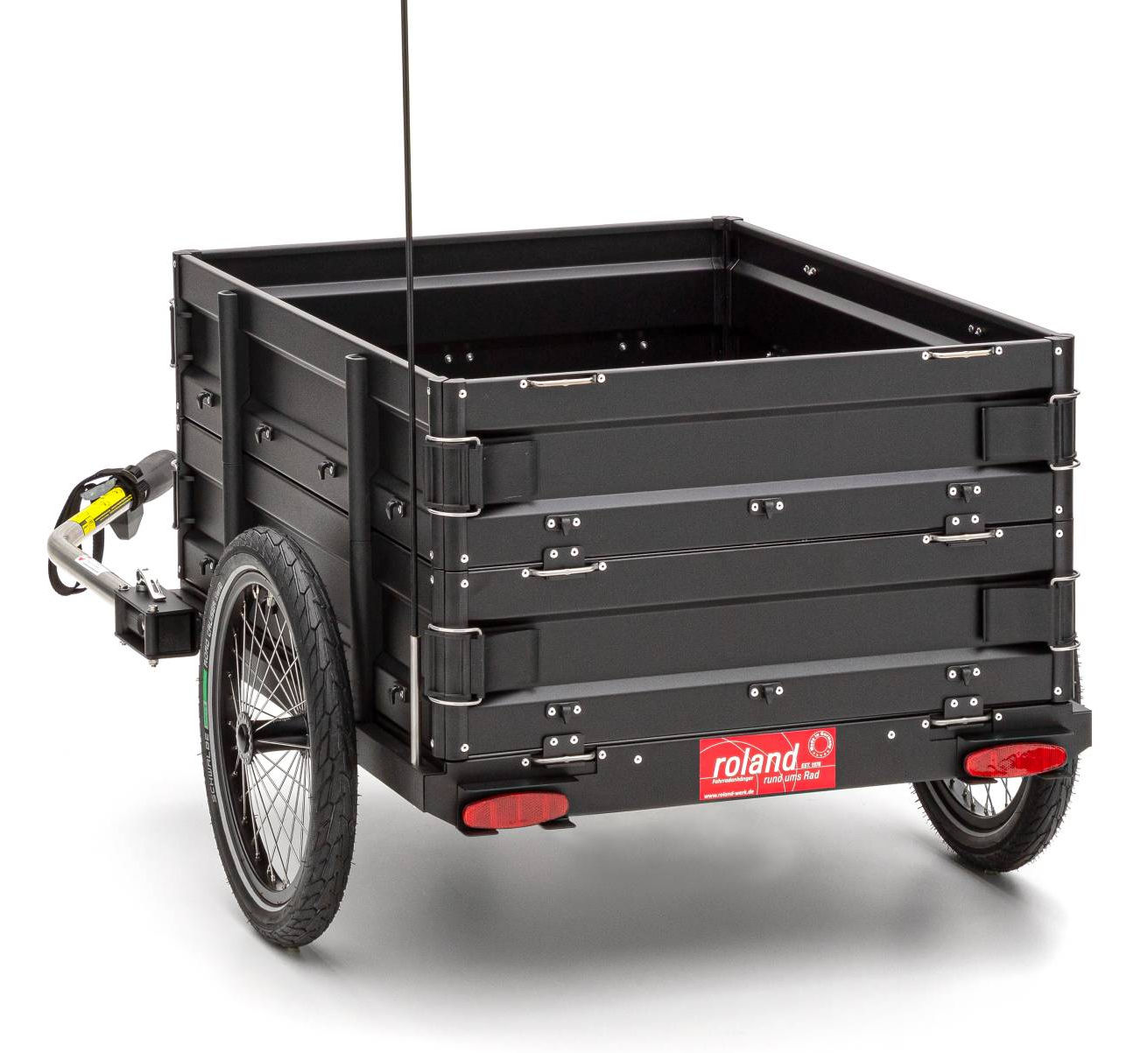 Fietstrailer Roland CARRIE M.e - basismodel met dubbele zijwanden