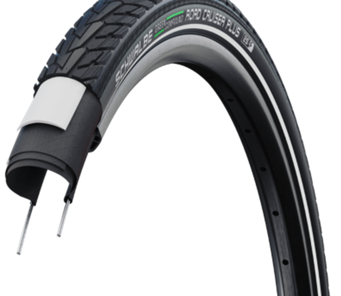 Buitenband Schwalbe Delta Cruiser Plus PunctureGuard 28 x 1.40" / 37-622 - zwart met reflectie