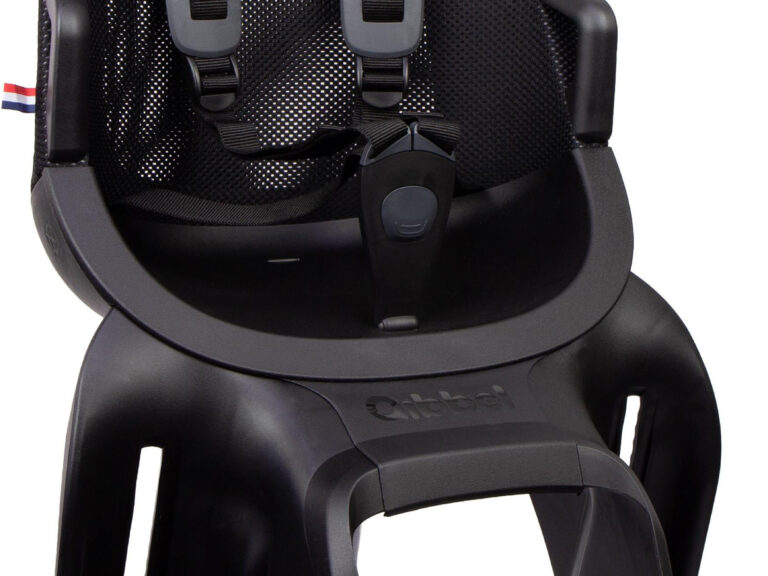 Kinderzitje achter Qibbel Air met dragerbevestiging (CFS) - Midnight Black