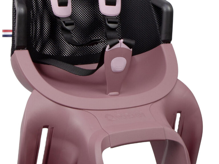 Kinderzitje achter Qibbel Air met dragerbevestiging  (CFS) - Plum Rose
