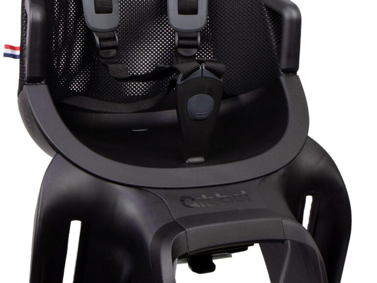 Kinderzitje achter Qibbel Air met AVS+ bevestiging - Midnight Black