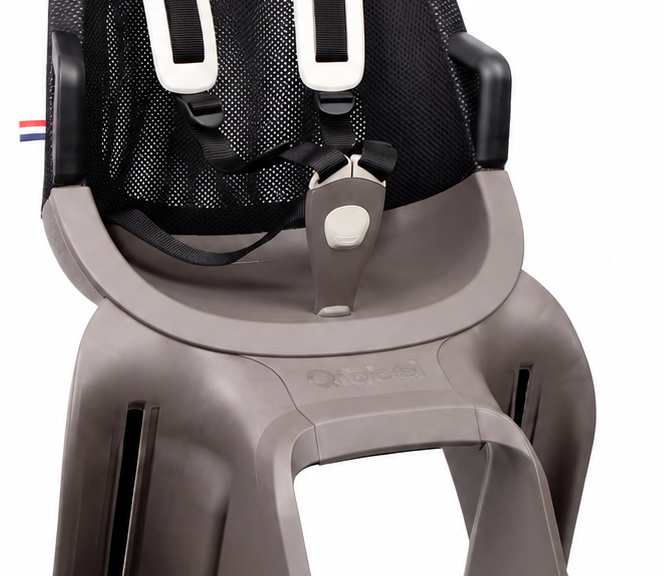 Kinderzitje achter Qibbel Air FF framebevestiging - hazel brown