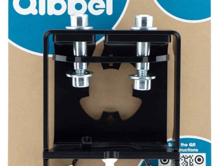 Stuurpenadapter Qibbel Ahead 1 1/8 geïntegreerde kabels - zwart