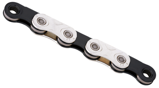 Ketting KMC X-flat waxed 12/13 speed - 126L - zilver/zwart
