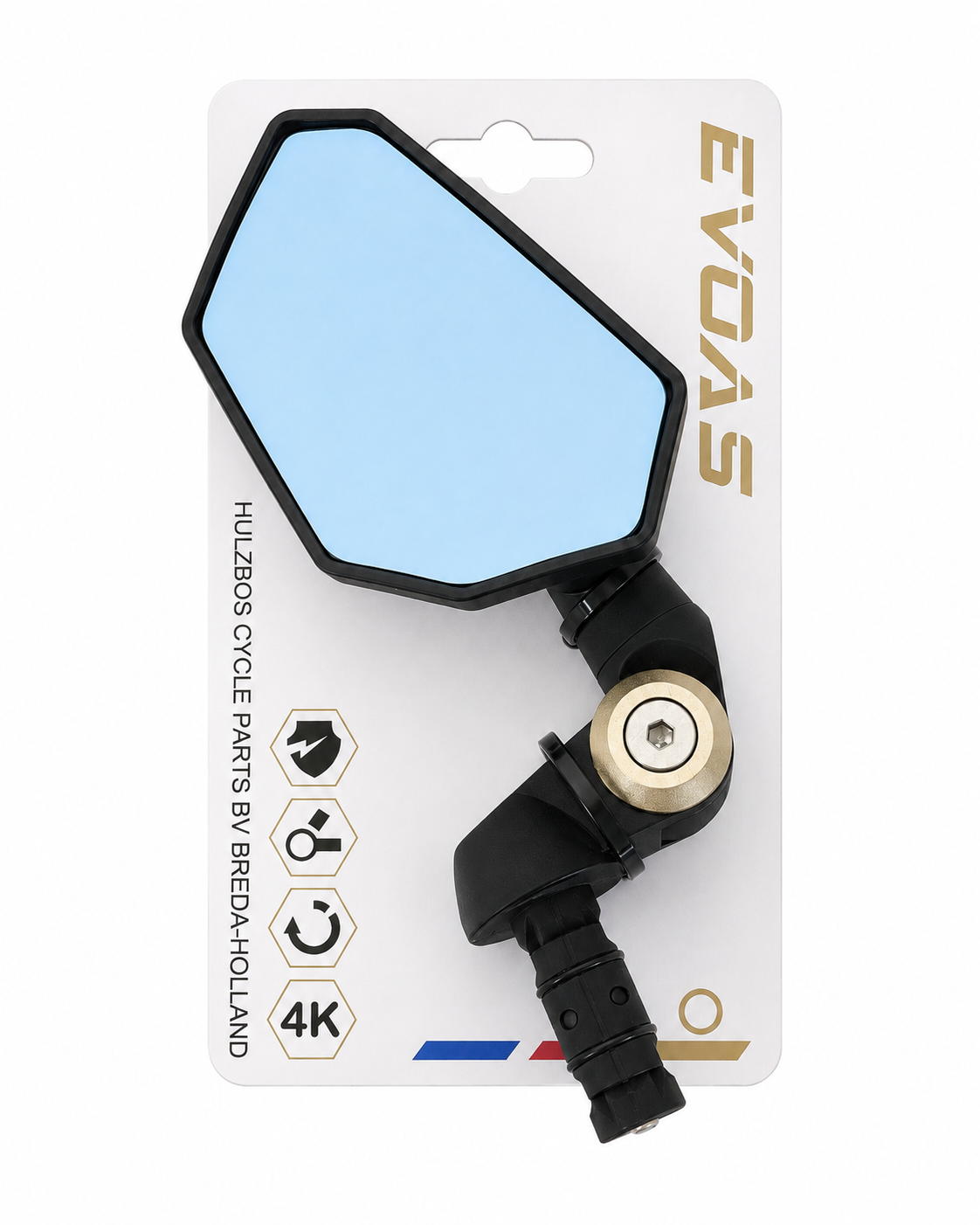 Luxe aerodynamische bar-end spiegel Evoas EV002 - brons accent - Afbeelding 3