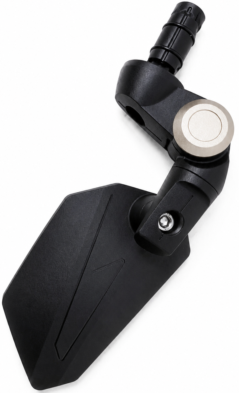 Luxe aerodynamische bar-end spiegel Evoas EV002 - brons accent - Afbeelding 4