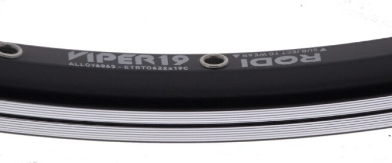 Velg Rodi Viper 19 28" 622x19 36-gaats 14G Frans ventiel - zwart / CNC