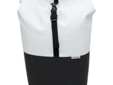 Dubbele fietstas New Looxs Nyborg 34 liter 30 x 17 x 37 cm (x2) - licht grijs/zwart