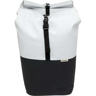 Dubbele fietstas New Looxs Nyborg 34 liter 30 x 17 x 37 cm (x2) - licht grijs/zwart