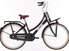 Kinderfiets BIKEFUN KIDS Load New 26'' met voor- en achterdrager - mat/zwart