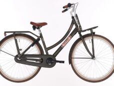 Kinderfiets BIKEFUN KIDS Load New 24'' met voor- en achterdrager - mat/elegance green