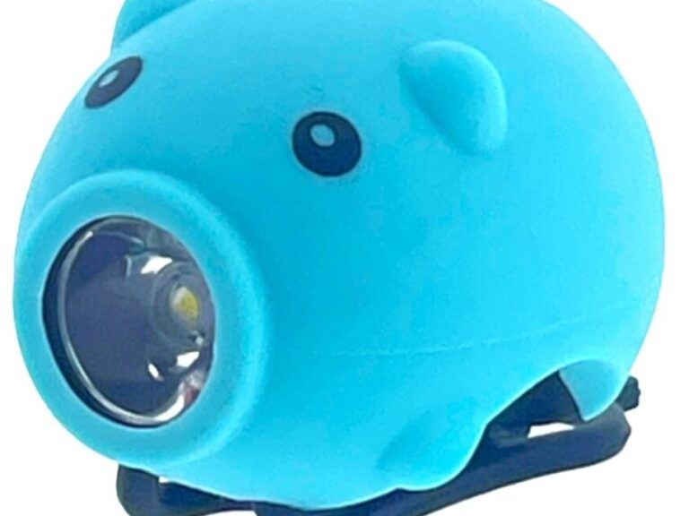 LED-lamp PexKids varken met toeter USB-oplaadbaar - blauw