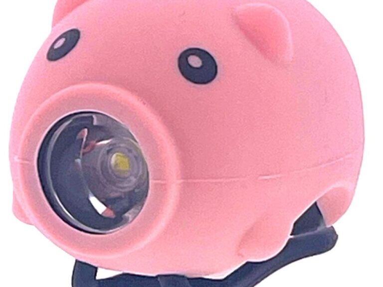 LED-lamp PexKids varken met toeter USB-oplaadbaar - roze