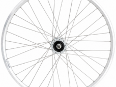 Voorwiel 28 x 1/4'' aluminium ZAC 2000 velg - Shimano DH-C6000-3N naafdynamo - rollerbrake - zilver