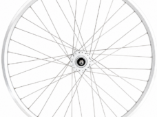 Voorwiel 28 x 1/4'' aluminium ZAC 2000 velg - Shimano DH-C3000-3N naafdynamo - velgrem - zilver