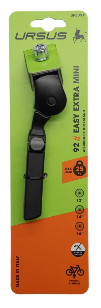 Fietsstandaard Ursus Easy Extra-Mini 12/14/16 - zwart