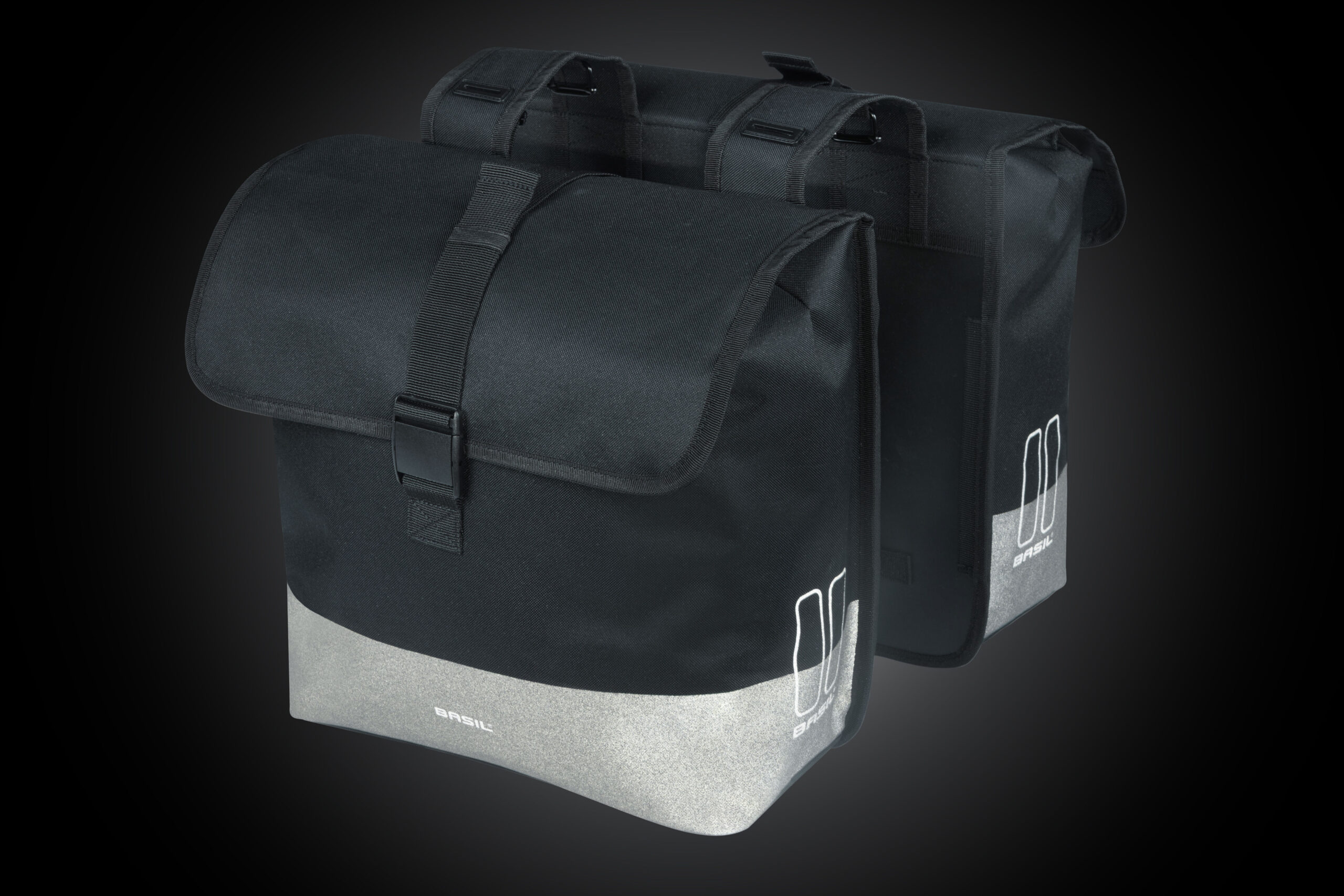 Dubbele fietstas Basil Mara Evo, 38-46L - zwart - Afbeelding 7