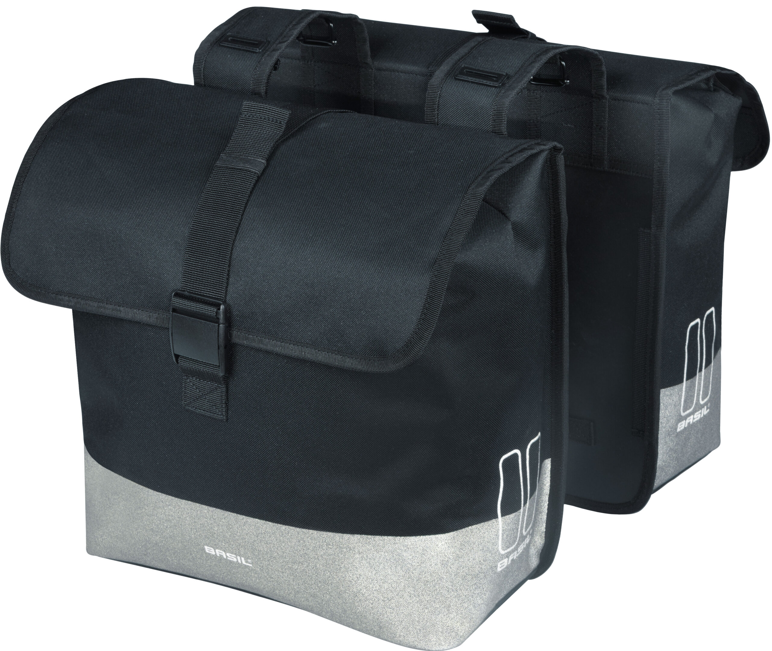 Dubbele fietstas Basil Mara Evo, 38-46L - zwart - Afbeelding 8