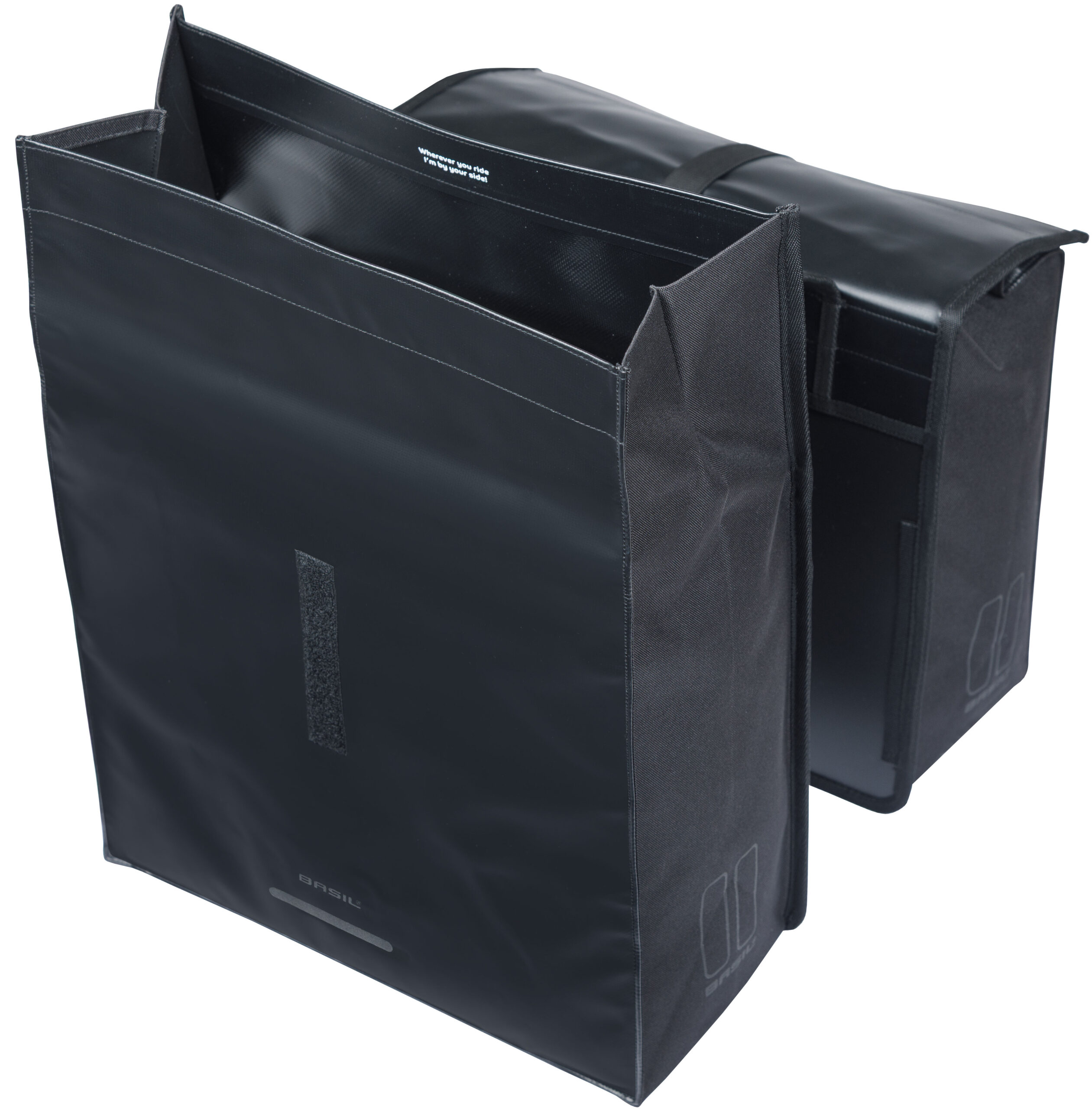 Dubbele fietstas Basil Urban Load Pro, 50-64L - zwart - Afbeelding 3