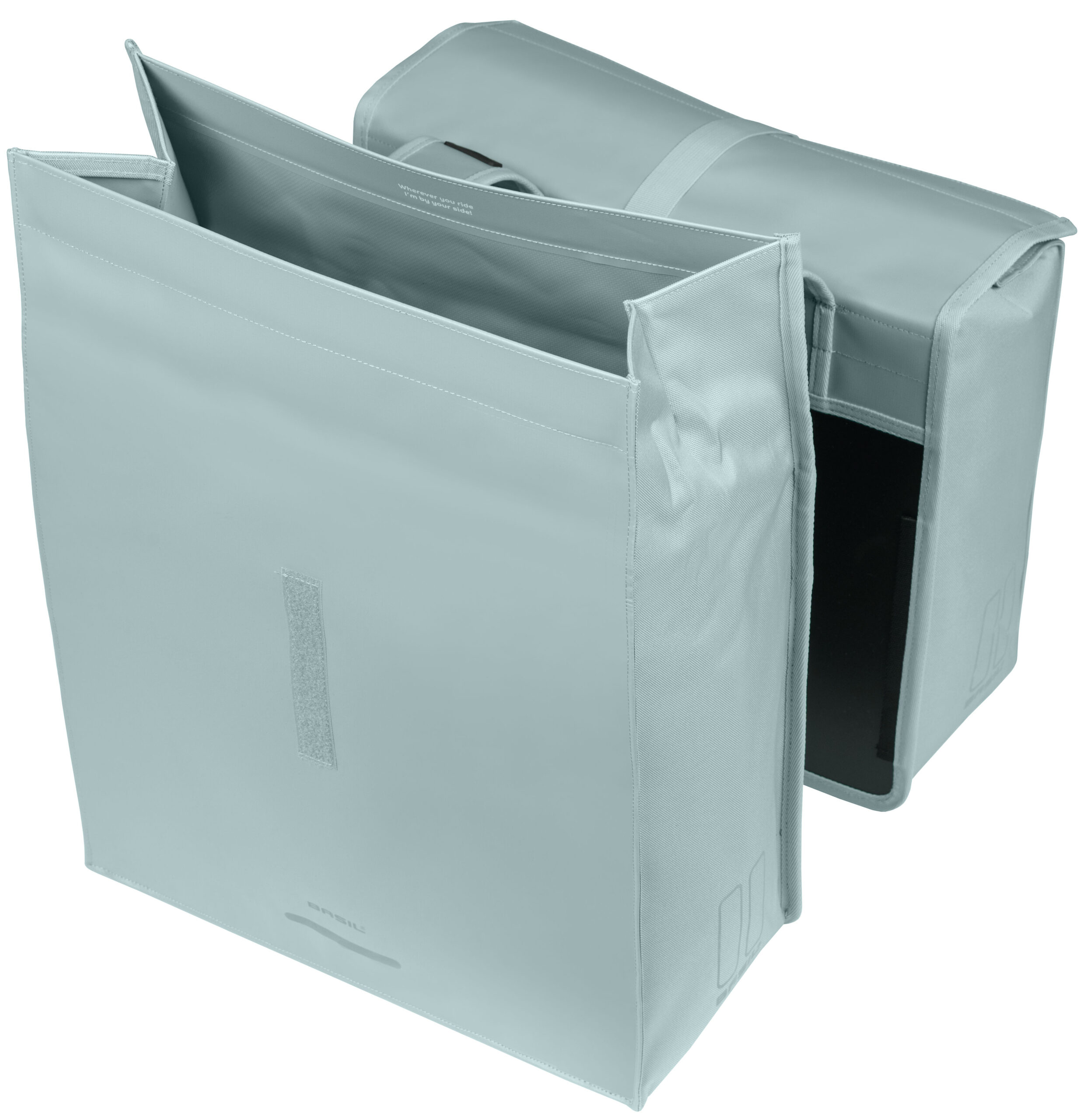 Dubbele fietstas Basil Urban Load Pro, 50-64L - silver blue - Afbeelding 5
