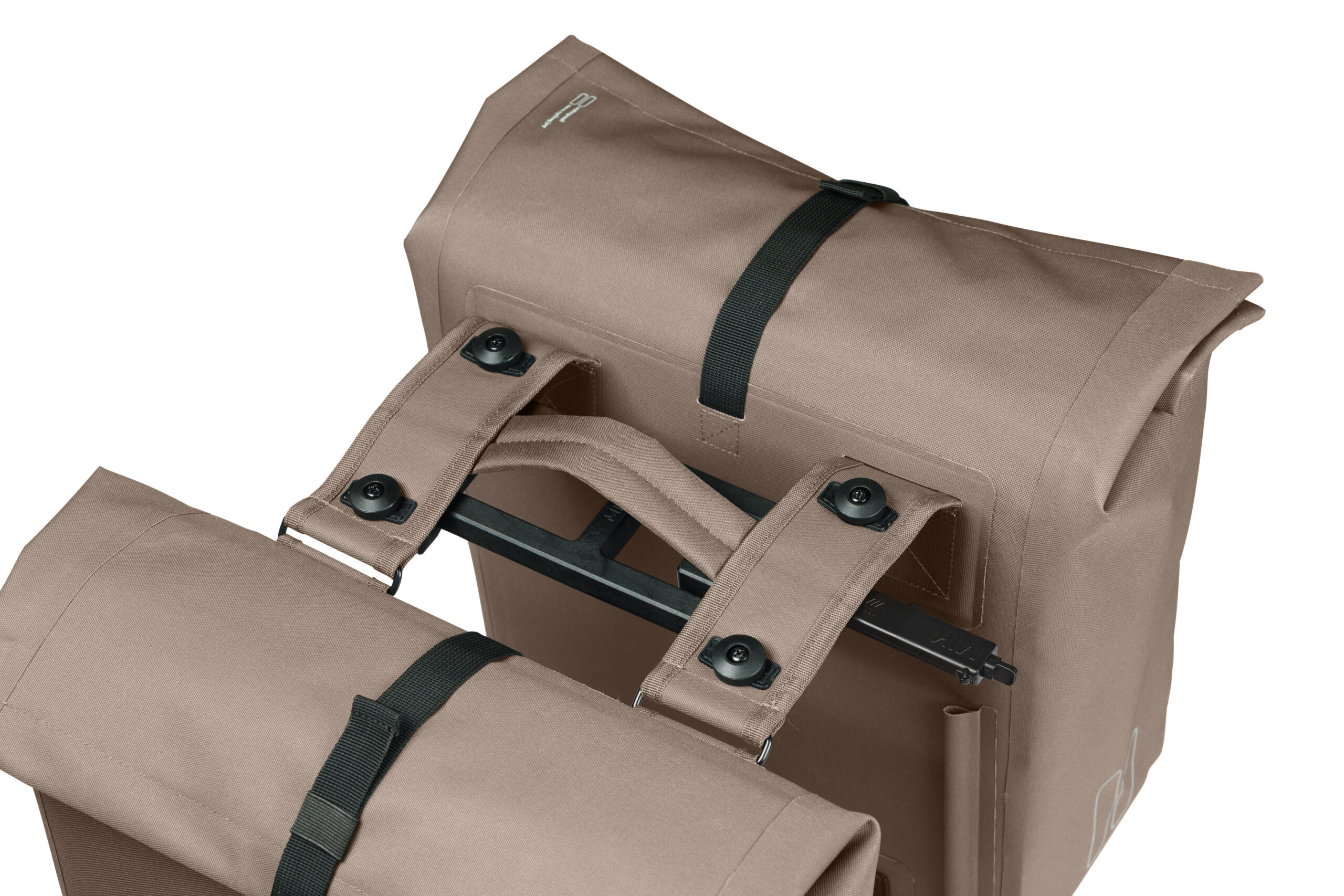 Dubbele fietstas Basil Urban Dry Neo MIK, 46-52L - sage brown - Afbeelding 4