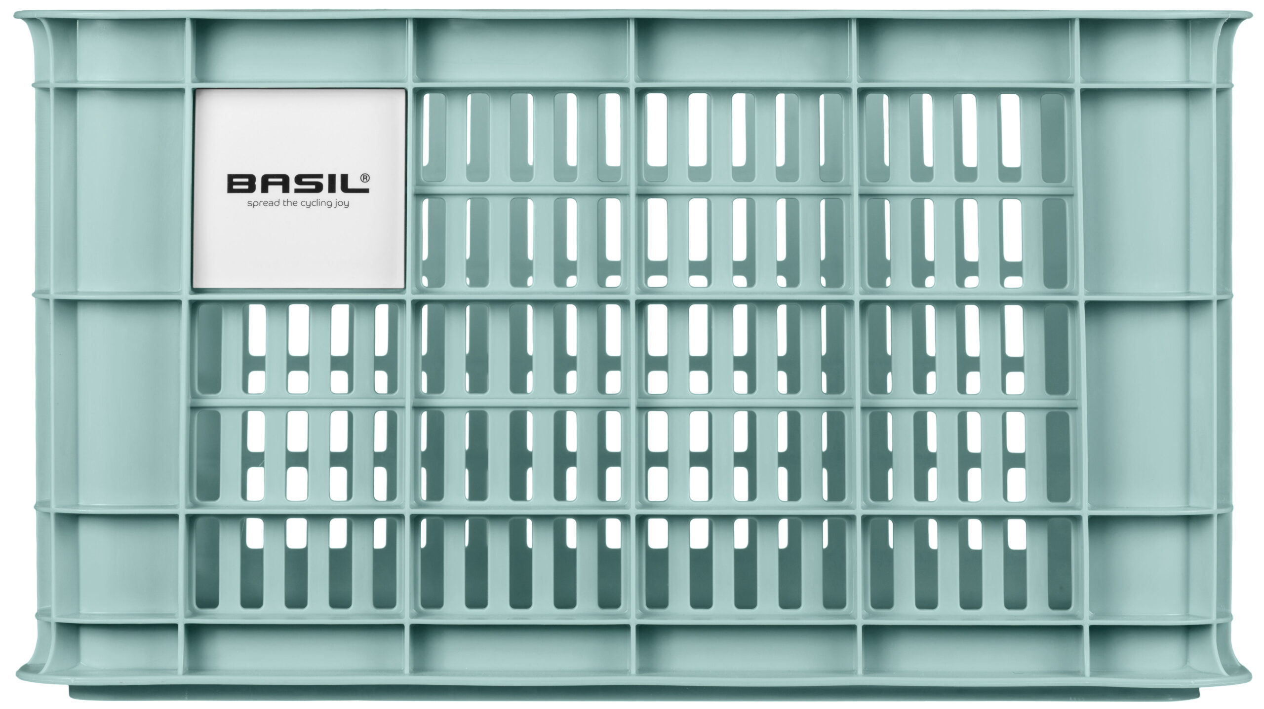 Fietskrat Basil S gerecycled kunststof, 17.5L - silver blue - Afbeelding 3