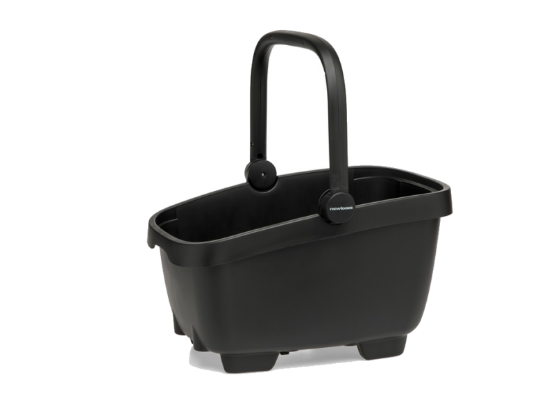 Fietsmand New Looxs Clipper met handvat MIK2 - zwart