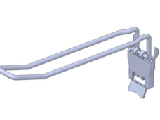 Klaphaak Dubbel RL 30 / 16 cm - verzinkt