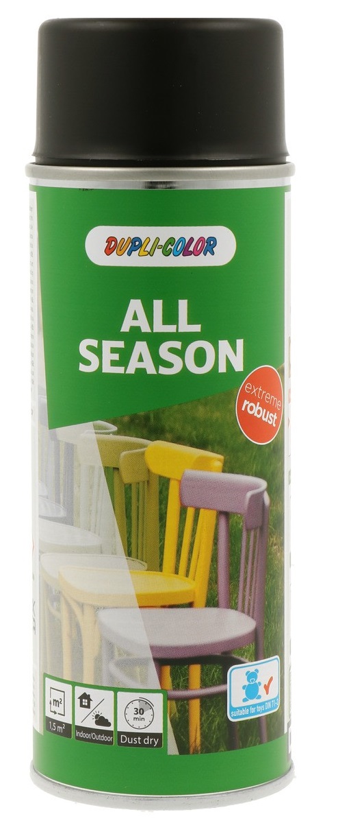 Spuitlak Dupli-Color RAL-9005 - 400 ml / all season / gitzwart