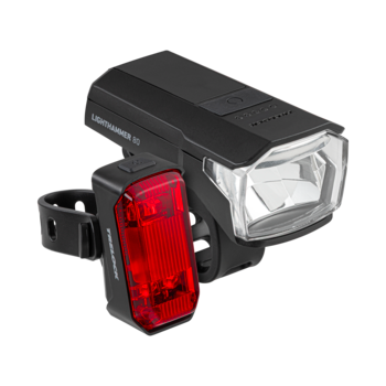 Verlichtingsset Trelock Lighthammer 80 USB Set - 80 lux
