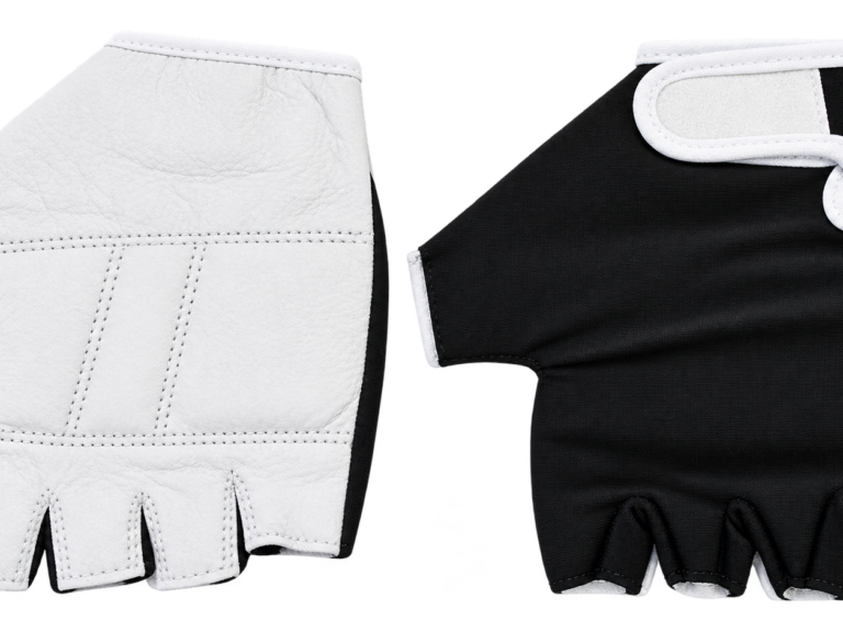 Fietshandschoenen Lycra maat XL - 1 paar - wit/zwart