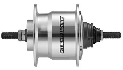 Versnellingsnaaf 4 speed Sturmey Archer X-RF4 - Zilver