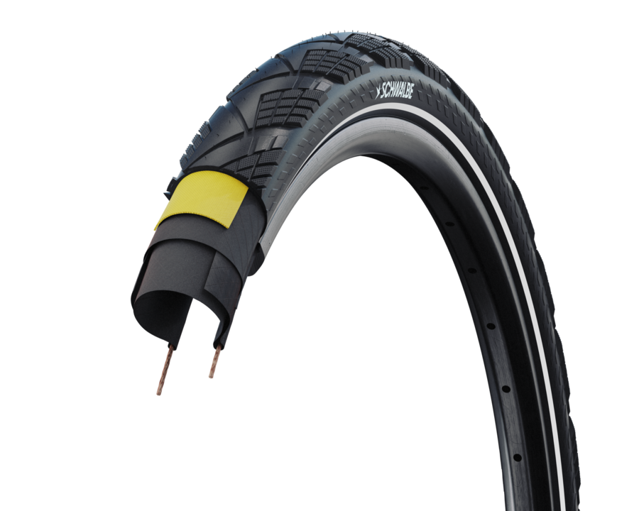 Buitenband Schwalbe Marathon Efficiency SuperRace 27.5 x 2.15" / 55-584 - zwart met reflectie