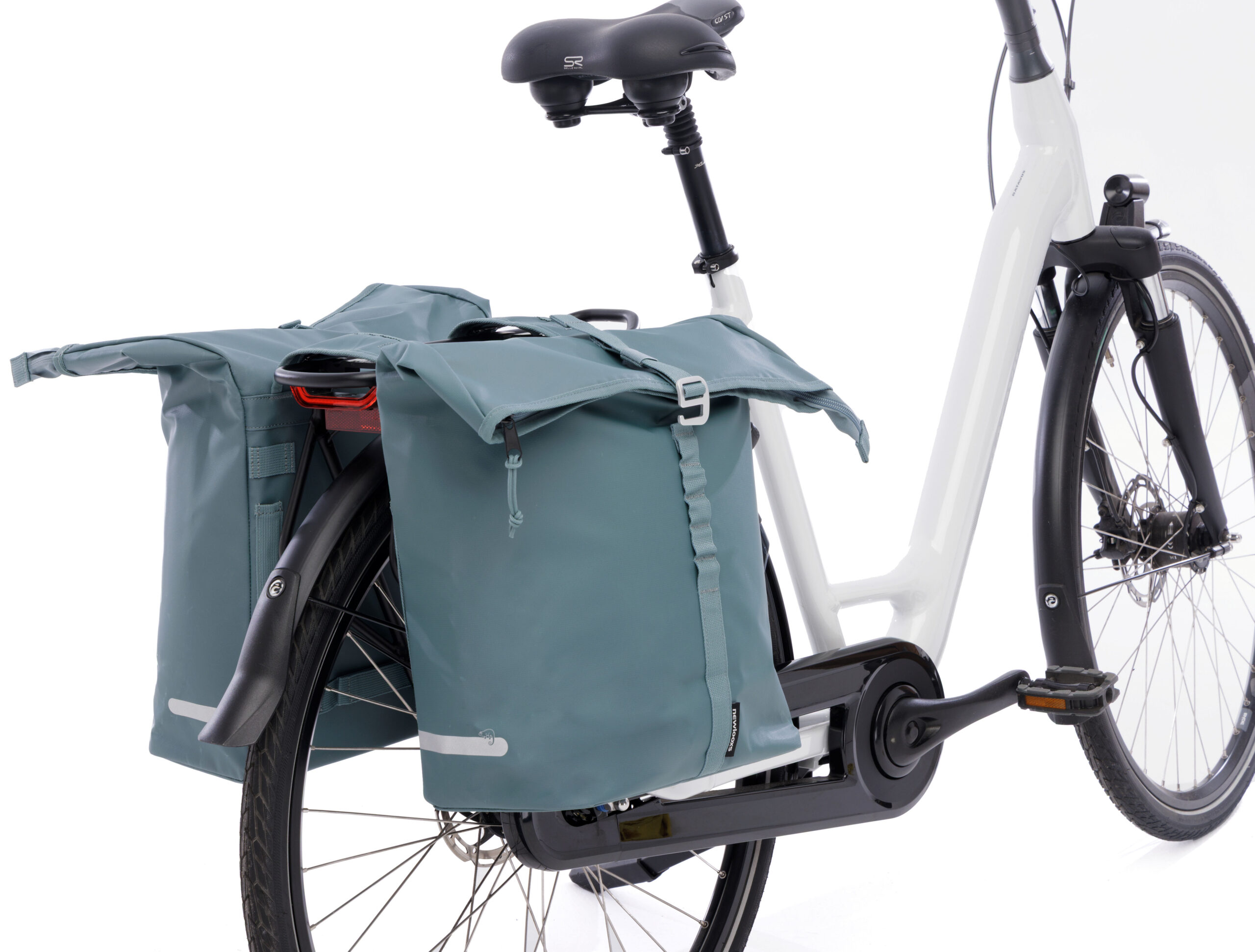 Dubbele fietstas New Looxs Cantos Bag Double - 36 liter - 30 x 16 x 36 cm (2x) - Zeeblauw - Afbeelding 4