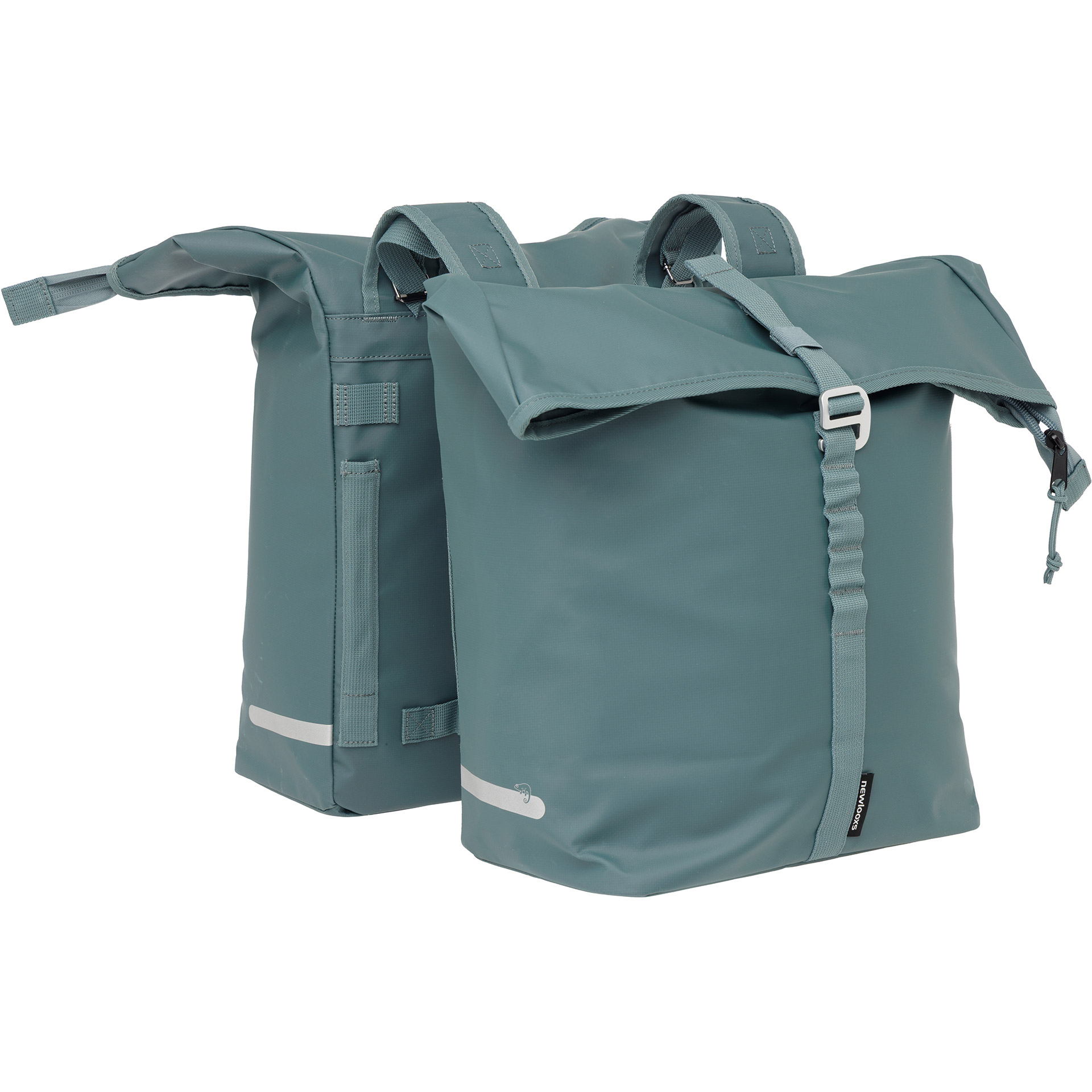 Dubbele fietstas New Looxs Cantos Bag Double - 36 liter - 30 x 16 x 36 cm (2x) - Zeeblauw