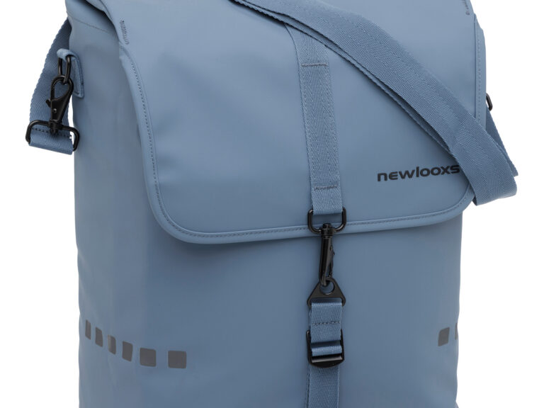 Enkele fietstas New Looxs Odense 17,5 liter 32 x 16 x 38 cm - Lichtblauw