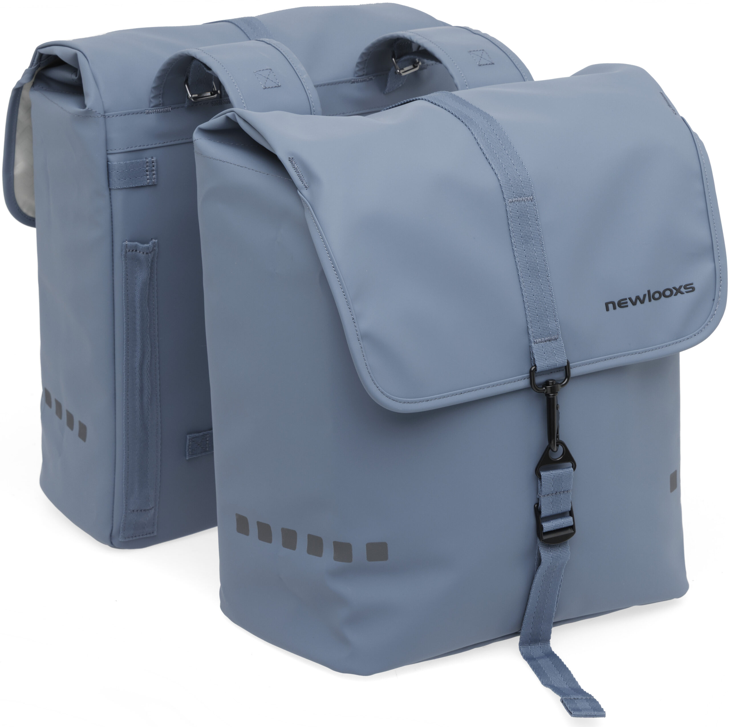 Dubbele fietstas New Looxs Odense 39 liter 34 x 16 x 38 cm (x2) - Lichtblauw