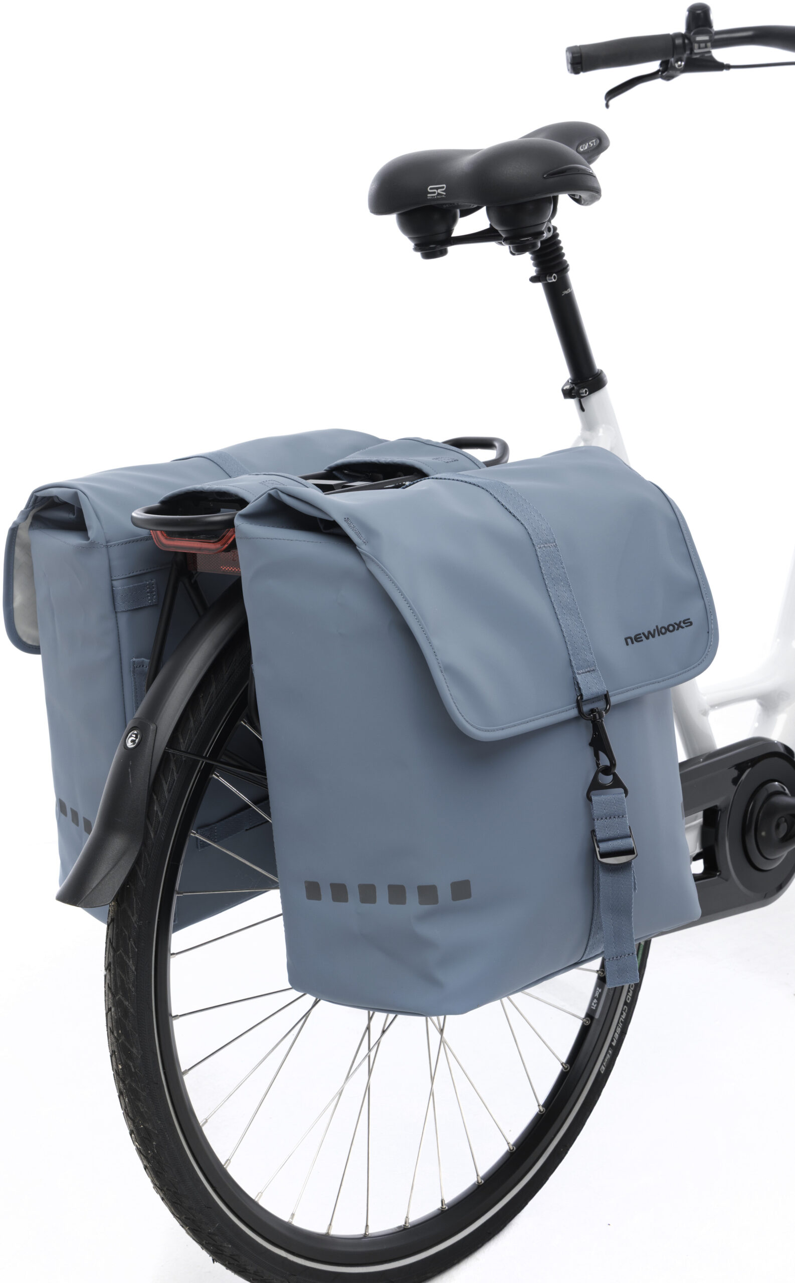 Dubbele fietstas New Looxs Odense 39 liter 34 x 16 x 38 cm (x2) - Lichtblauw - Afbeelding 4