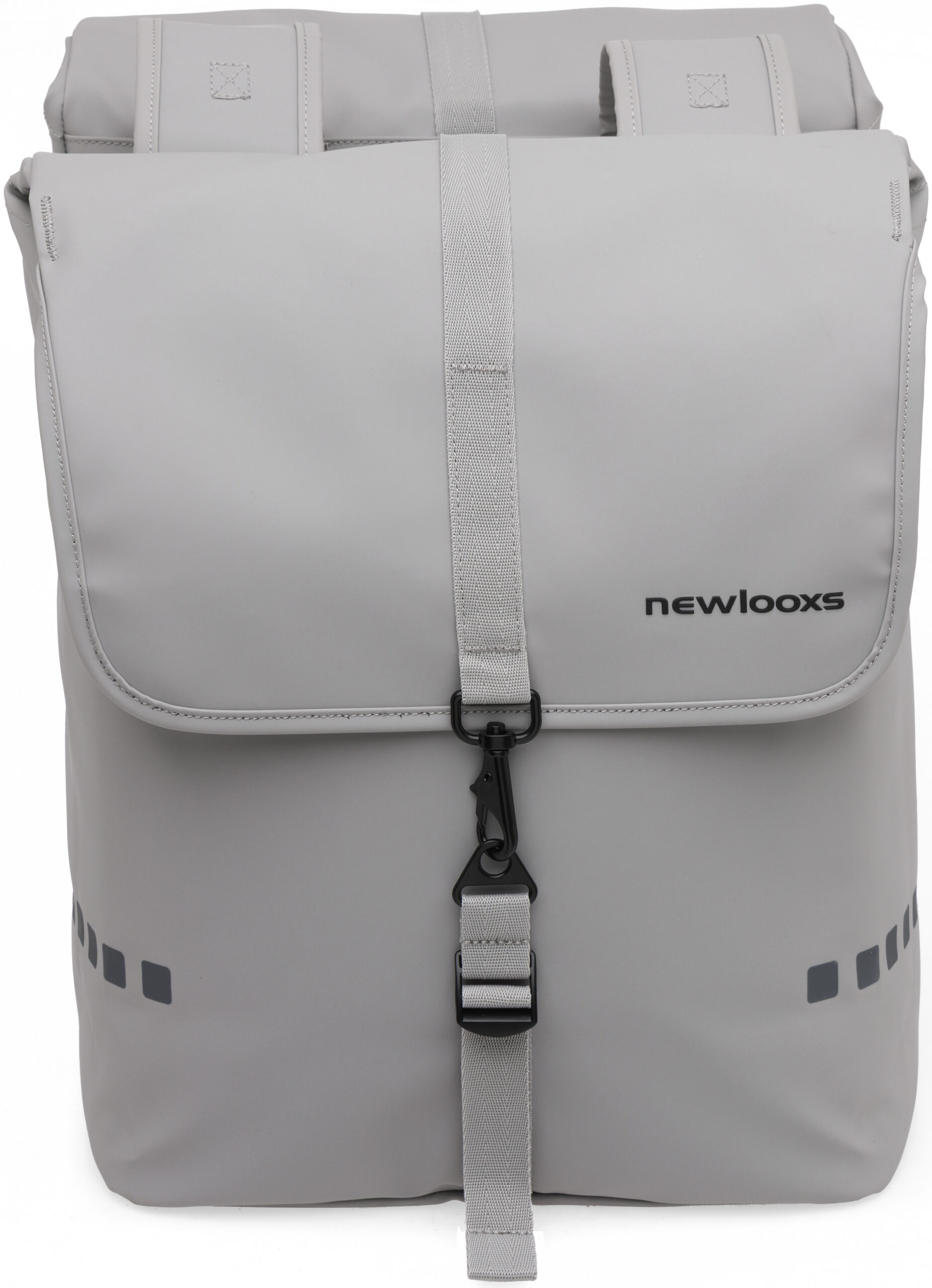 Dubbele fietstas New Looxs Odense 39 liter 34 x 16 x 38 cm (x2) - Lichtgrijs - Afbeelding 3